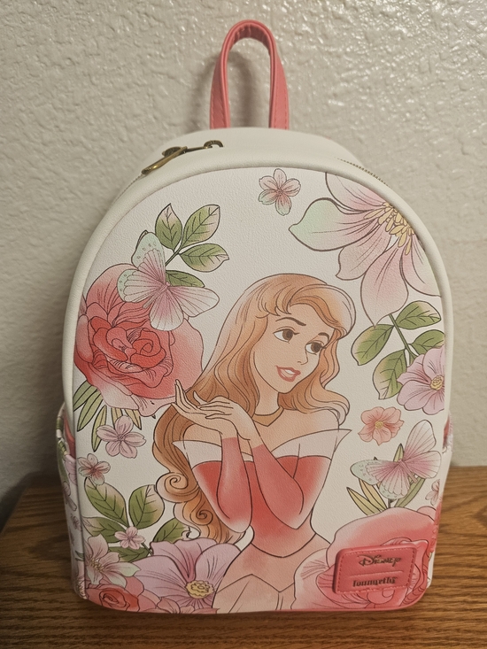 Disney Handbags - Loungefly Disney Princess Aurora Floral Mini Backpack